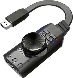 USB Sound Card Virtual 7.1 Surround Sound USB External Sound Card Adapter with PUBG Sound Effects for PC/PS4/PS5/Mac/Gaming Headset,Plug and Play USB Sound Card Virtual 7.1 Surround Sound USB External Sound Card Adapter with PUBG Sound Effects for PC/PS4/PS5/Mac/Gaming Headset,Plug and Play