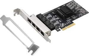 Quad-Port 2.5GBase-T PCIe Network Adapter RTL8125B 2500/1000/100Mbps PCI Express Gigabit Ethernet Card RJ45 LAN Controller Support PXE for Windows/Linux/MAC with Low Profile Quad-Port 2.5GBase-T PCIe Network Adapter RTL8125B 2500/1000/100Mbps PCI Express Gigabit Ethernet Card RJ45 LAN Controller Support PXE for Windows/Linux/MAC with Low Profile