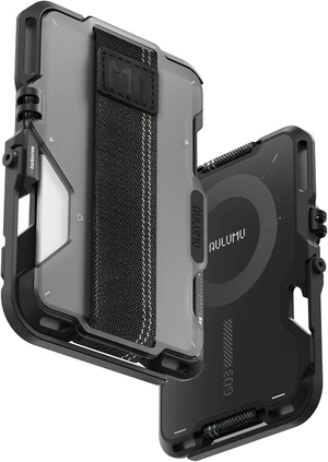 Aulumu G03 Carbon Fiber Magnetic Wallet Card Holder | Magnetic Wallet Compatible with MagSafe | Multi Function - Mobile Phone Stand/Grip | Bottle Opener | RFID Shielding Card Translucent Grey Aulumu G03 Carbon Fiber Magnetic Wallet Card Holder | Magnetic Wallet Compatible with MagSafe | Multi Function - Mobile Phone Stand/Grip | Bottle Opener | RFID Shielding Card Translucent Grey