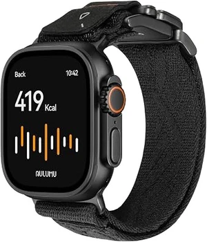 Aulumu C03 Snap Functional Titanium Buckle for Apple Watch Ultra (3/2/1) Nylon Band | Luxury Embossed Texture Knit | Quick-release Design | iWatch Bands for 49/46/45/44MM Aulumu C03 Snap Functional Titanium Buckle for Apple Watch Ultra (3/2/1) Nylon Band | Luxury Embossed Texture Knit | Quick-release Design | iWatch Bands for 49/46/45/44MM