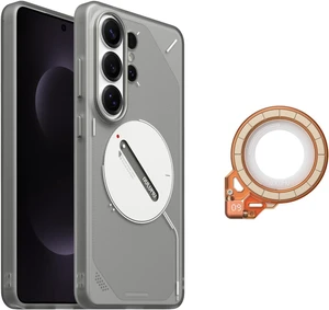 Aulumu S26 Ultra Galaxy Magnetic Case+G09 Ghost Infinite 360° Magnetic Ring Grip,Includes (S26) Translucent Gray+ (G09) Vibrant Orange Aulumu S26 Ultra Galaxy Magnetic Case+G09 Ghost Infinite 360° Magnetic Ring Grip,Includes (S26) Translucent Gray+ (G09) Vibrant Orange