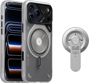 Aulumu G05 Pro Magnetic Kickstand with Multifunctional EDC Tool -Silver + A17 Magnetic Thermal Cas for iPhone 17 Pro Max - Translucent White Aulumu G05 Pro Magnetic Kickstand with Multifunctional EDC Tool -Silver + A17 Magnetic Thermal Cas for iPhone 17 Pro Max - Translucent White