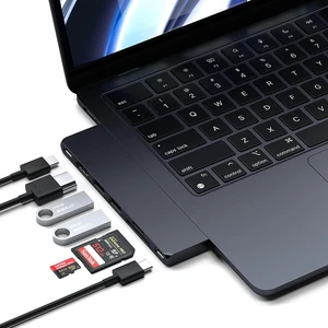 Satechi 7-in-1 USB-C Hub Pro Slim, 100W Charging, 4K HDMI, USB4, Midnight
USB hub, 100W Charging, USB 4, USB 3.2 Gen 2, SD/Micro Card Reader, for Mac, MacBook Air/Pro Satechi 7-in-1 USB-C Hub Pro Slim, 100W Charging, 4K HDMI, USB4, Midnight
USB hub, 100W Charging, USB 4, USB 3.2 Gen 2, SD/Micro Card Reader, for Mac, MacBook Air/Pro