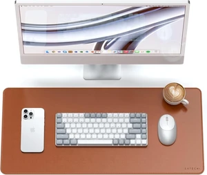 Satechi Vegan-Leather Desk Mat, Scratch and Water Resistant, Brown
Large Mouse Pad, Ergonomic, Easy to Clean, 26.8 x 12.4 x 0.1 inches, for Office and Home Satechi Vegan-Leather Desk Mat, Scratch and Water Resistant, Brown
Large Mouse Pad, Ergonomic, Easy to Clean, 26.8 x 12.4 x 0.1 inches, for Office and Home