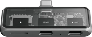 Satechi 4-in-1 USB-C Mobile Hub, 4K HDMI, 100W PD Pass-Through Charging
100W PD Pass-Through Charging, 10 Gbps Data, 3.5 mm Audio Jack, for iPhone, iPad, MacBook, Switch MicroSD port Satechi 4-in-1 USB-C Mobile Hub, 4K HDMI, 100W PD Pass-Through Charging
100W PD Pass-Through Charging, 10 Gbps Data, 3.5 mm Audio Jack, for iPhone, iPad, MacBook, Switch MicroSD port