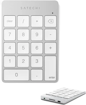 Satechi Slim Aluminum Bluetooth Keypad, USB-C Rechargeable, Space Gray
18-Key Wireless Number Pad, for MacBook, iMac, iPad, PC, and Laptops Silver USB-C Satechi Slim Aluminum Bluetooth Keypad, USB-C Rechargeable, Space Gray
18-Key Wireless Number Pad, for MacBook, iMac, iPad, PC, and Laptops Silver USB-C