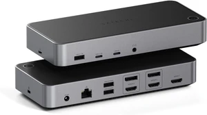 Satechi 13-in-1 Triple 4K USB-C Docking Station, 100W Charging, Audio Jack
2 DisplayPort, 3 HDMI, 3 USB-A ports, Gigabit Ethernet, audio jack, DisplayLink required, for Mac, Windows Satechi 13-in-1 Triple 4K USB-C Docking Station, 100W Charging, Audio Jack
2 DisplayPort, 3 HDMI, 3 USB-A ports, Gigabit Ethernet, audio jack, DisplayLink required, for Mac, Windows