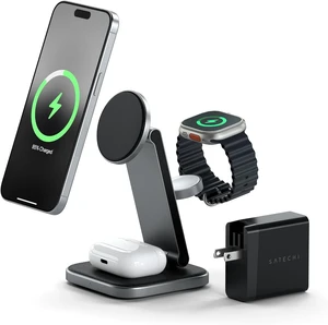Satechi 2-in-1 Qi2 Wireless Charger, 15W Magnetic Charging
Foldable travel stand, fits iPhone 12-18, AirPods Pro 3 in 1 Satechi 2-in-1 Qi2 Wireless Charger, 15W Magnetic Charging
Foldable travel stand, fits iPhone 12-18, AirPods Pro 3 in 1