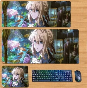 Violet Evergarden Skin mouse pad Extended Gaming Mouse Pad with Stitched Edges, Large Mouse pad with Non-Slip Rubber Base for Work & Gaming, Office & Home 300/250mm Violet Evergarden Skin mouse pad Extended Gaming Mouse Pad with Stitched Edges, Large Mouse pad with Non-Slip Rubber Base for Work & Gaming, Office & Home 300/250mm