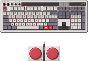 8Bitdo Retro 108 Mechanical Wireless Keyboard for PC & Android, N Edition
108 Keys, Integrated Numpad, Bluetooth/2.4G/USB-C, Hot Swappable, Gaming Keyboard 8Bitdo Retro 108 Mechanical Wireless Keyboard for PC & Android, N Edition
108 Keys, Integrated Numpad, Bluetooth/2.4G/USB-C, Hot Swappable, Gaming Keyboard