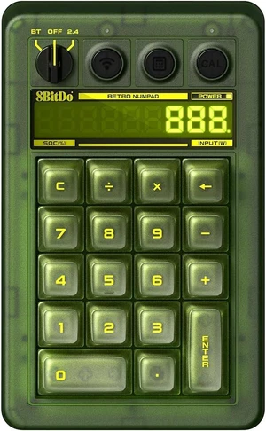 8Bitdo Retro 18 Mechanical Numpad for Windows & Android, C64 Edition
Bluetooth, 2.4G and Wired, Calculator Mode, Retro LED Display, Kailh Box White Switches V2 Xbox Edition 8Bitdo Retro 18 Mechanical Numpad for Windows & Android, C64 Edition
Bluetooth, 2.4G and Wired, Calculator Mode, Retro LED Display, Kailh Box White Switches V2 Xbox Edition