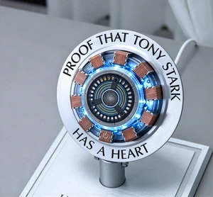 Arc Reactor Style Magnetic Wireless Charger, 15W Max Fast Charging Desktop Ornament Model, CNC Alloy LED Light Display Decor for Phone Arc Reactor Style Magnetic Wireless Charger, 15W Max Fast Charging Desktop Ornament Model, CNC Alloy LED Light Display Decor for Phone