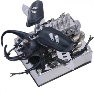 3D Metal Model Kits, Mechanical Beetle V8 Engine Model, Full-Metal Dynamic Mini V8 Simulation Insect Engine, Bio-Mechanical & Cyberpunk Desktop Decor, Industrial Art Gift for Adults 3D Metal Model Kits, Mechanical Beetle V8 Engine Model, Full-Metal Dynamic Mini V8 Simulation Insect Engine, Bio-Mechanical & Cyberpunk Desktop Decor, Industrial Art Gift for Adults