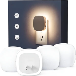 Plug-in LED Backlit Night Light 4 Packs, Motion & Dusk to Dawn Sensor C Cool white Plug-in LED Backlit Night Light 4 Packs, Motion & Dusk to Dawn Sensor C Cool white