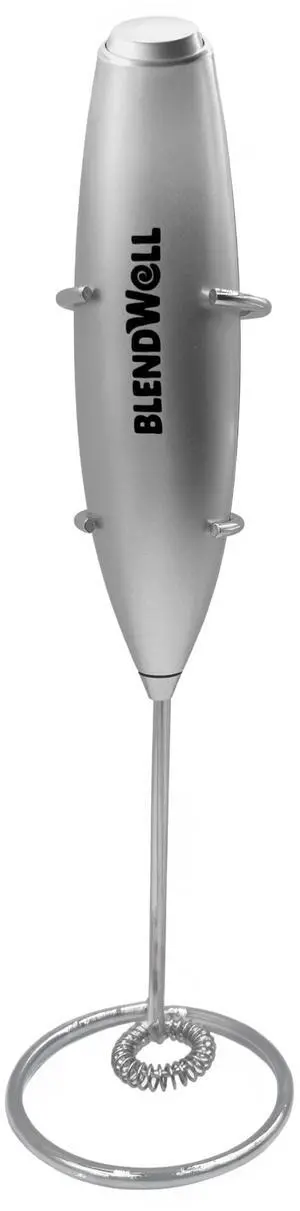 Electric Milk Frother for Matcha and Coffee, Handheld Battery Operated Drink Mixer with Stand, Stainless Steel Whisk, Silver Electric Milk Frother for Matcha and Coffee, Handheld Battery Operated Drink Mixer with Stand, Stainless Steel Whisk, Silver