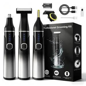 3-in-1 Body Groomer for Men, Waterproof Trimmer for Groin & Sensitive | Body groomer for groin sensitive areas. Nose ear eyebrow trimmer. USB-C, cordless travel. 3-in-1 Body Groomer for Men, Waterproof Trimmer for Groin & Sensitive | Body groomer for groin sensitive areas. Nose ear eyebrow trimmer. USB-C, cordless travel.