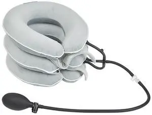 Cervical Traction Device, Adjustable Three Tube Inflatable Neck Stretcher, Neck Braces for Neck Support and Pain Relief, Neck Traction Device for Home/Office Use (grey) Cervical Traction Device, Adjustable Three Tube Inflatable Neck Stretcher, Neck Braces for Neck Support and Pain Relief, Neck Traction Device for Home/Office Use (grey)