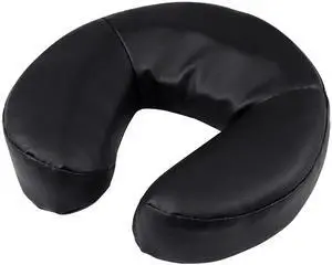 Massage Face Cradle Cushion for Massage Tables, Universal Crescent Headrest Face Rest Neck Head Cushion Pillow for Massage Chairs Spa Bed (Black) Massage Face Cradle Cushion for Massage Tables, Universal Crescent Headrest Face Rest Neck Head Cushion Pillow for Massage Chairs Spa Bed (Black)