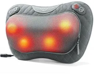 Shiatsu Neck and Back Massager with Soothing Heat,3D Kneading Massage Pillow for Muscle Pain Relief, Use Unplugged,Detachable Cover,Gifts for Women Men Mom Dad Shiatsu Neck and Back Massager with Soothing Heat,3D Kneading Massage Pillow for Muscle Pain Relief, Use Unplugged,Detachable Cover,Gifts for Women Men Mom Dad