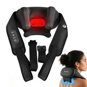 Neck Massager with Heat for Pain Relief Deep Tissue Black Neck Massager with Heat for Pain Relief Deep Tissue Black