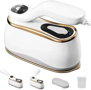Portable Clothes Steamer 175x80mm Ceramic Glaze Panel Iron LCD 220ml Water Tank 1200W&15s Fast Heat Up 4-speed Steamer for Clothes of all Fabrics Dry&Wet Iron for Home Travel Business Trip Portable Clothes Steamer 175x80mm Ceramic Glaze Panel Iron LCD 220ml Water Tank 1200W&15s Fast Heat Up 4-speed Steamer for Clothes of all Fabrics Dry&Wet Iron for Home Travel Business Trip