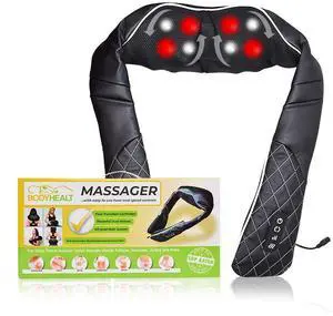 Shiatsu Neck Massager for Pain Relief Deep Tissue with Heat, 3D Kneading Massage Pillow Back Shoulder Massagerfor Body Muscle, Plug-in Use for Home Office Car, Gifts for Mom Dad Him Her Shiatsu Neck Massager for Pain Relief Deep Tissue with Heat, 3D Kneading Massage Pillow Back Shoulder Massagerfor Body Muscle, Plug-in Use for Home Office Car, Gifts for Mom Dad Him Her