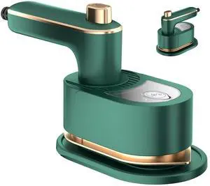 Travel Steamer Iron, Mini Portable Steam Ironing Machine with 30S Quick Preheating, A Must-have Multi Angle Iron with Rotating Handle for Travel, University Dormitories, Offices & Homes (Green) Travel Steamer Iron, Mini Portable Steam Ironing Machine with 30S Quick Preheating, A Must-have Multi Angle Iron with Rotating Handle for Travel, University Dormitories, Offices & Homes (Green)