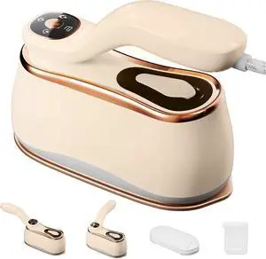 Portable Clothes Steamer 175x80mm Ceramic Glaze Panel Iron LCD 220ml Water Tank 1200W&15s Fast Heat Up 4-speed Steamer for Clothes of all Fabrics Dry&Wet Iron for Home Travel Business Trip Portable Clothes Steamer 175x80mm Ceramic Glaze Panel Iron LCD 220ml Water Tank 1200W&15s Fast Heat Up 4-speed Steamer for Clothes of all Fabrics Dry&Wet Iron for Home Travel Business Trip
