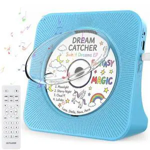 Portable CD Player with Bluetooth, Desktop CD Music Players for Home Built-in Double HiFi Sound Speakers FM Radio with Remote Cute Women's Christmas Birthday Gifts,Gifts for Music Lovers Portable CD Player with Bluetooth, Desktop CD Music Players for Home Built-in Double HiFi Sound Speakers FM Radio with Remote Cute Women's Christmas Birthday Gifts,Gifts for Music Lovers