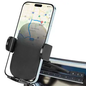 Shock-Resistant CD Slot Phone Holder for Car, CD Player Phone Mount with Adjustable Clamp, 360° Rotation, Non-Slip, Single-Button Release, Heat-Resistant, Universally Compatible with iPhone & Samsung Shock-Resistant CD Slot Phone Holder for Car, CD Player Phone Mount with Adjustable Clamp, 360° Rotation, Non-Slip, Single-Button Release, Heat-Resistant, Universally Compatible with iPhone & Samsung