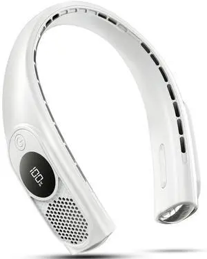 Portable Neck Fans that Blow Cold Air, Wearable Bladeless Neck Fan, Rechargeable 360°Personal Fan Neck Cooler, 3-Speed, LED Display, 4000mAh, Type-C Port, For Travel, Outdoor, Birthday Gift for Women Portable Neck Fans that Blow Cold Air, Wearable Bladeless Neck Fan, Rechargeable 360°Personal Fan Neck Cooler, 3-Speed, LED Display, 4000mAh, Type-C Port, For Travel, Outdoor, Birthday Gift for Women