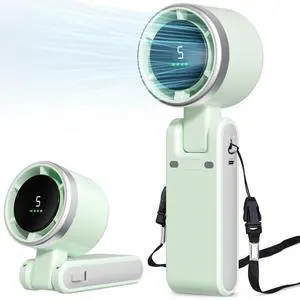 Portable Fan, Mini Fan, Handheld Turbo Fan, Portable Rechargeable Fan, 5-Speed, LED Display Portable Fan, Mini Fan, Handheld Turbo Fan, Portable Rechargeable Fan, 5-Speed, LED Display
