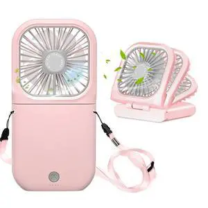 Portable Neck Fan Mini Quiet Handheld Personal 0-180° Foldable USB Rechargeable Fan Operated for Home Office Outdoor Travel, 3000mAh Power Bank Hands Free Necklace Fans Portable Neck Fan Mini Quiet Handheld Personal 0-180° Foldable USB Rechargeable Fan Operated for Home Office Outdoor Travel, 3000mAh Power Bank Hands Free Necklace Fans