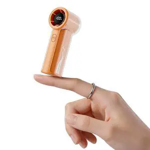 Portable Handheld Mini Fan, High Speed Personal Turbo Fan Rechargeable, 100 Speeds Adjustable Small Hand Fans, Trendy Stuff Purse Accessories for Outdoor Travel Concert Gift for Women(Orange) Portable Handheld Mini Fan, High Speed Personal Turbo Fan Rechargeable, 100 Speeds Adjustable Small Hand Fans, Trendy Stuff Purse Accessories for Outdoor Travel Concert Gift for Women(Orange)