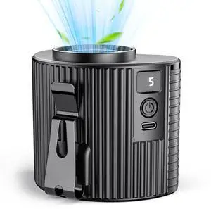 Portable Mini Waist Fan with LED Display, Personal Cool Clip Belt Fan with 5 Speeds, 11000 RPM Strong Airflow, Under shirt Clip with 21H Use Time, Wearable Belt Design for Blue Collar, Jobsite Portable Mini Waist Fan with LED Display, Personal Cool Clip Belt Fan with 5 Speeds, 11000 RPM Strong Airflow, Under shirt Clip with 21H Use Time, Wearable Belt Design for Blue Collar, Jobsite
