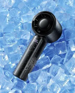 Portable Handheld Turbo Fan, 4000mAh Rechargeable High Speed Personal Fan With 5 Speeds, Small Cooling Fans With Digital Display For Women Outdoor, Travel, Vacation Portable Handheld Turbo Fan, 4000mAh Rechargeable High Speed Personal Fan With 5 Speeds, Small Cooling Fans With Digital Display For Women Outdoor, Travel, Vacation