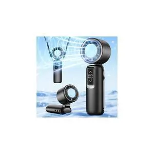 Portable Handheld Turbo Fan, 1-100 Gear Wind, Battery Operated, Up to 23 Working Hours, 3 IN 1 Personal Fan with Air Turbo Tech, Cooling Essentials for Indoor/Outdoor (Metallic Glossy Black) Portable Handheld Turbo Fan, 1-100 Gear Wind, Battery Operated, Up to 23 Working Hours, 3 IN 1 Personal Fan with Air Turbo Tech, Cooling Essentials for Indoor/Outdoor (Metallic Glossy Black)