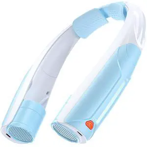 Portable Neck Fan USB-C Rechargeable, with 6000mAh Battery, Hands-Free Personal Fan 6 Speeds, 6-20Hrs Cooling, Adjustable 11oz Lightweight, Neck Cooler for Outdoor Sports/Gym/Office Portable Neck Fan USB-C Rechargeable, with 6000mAh Battery, Hands-Free Personal Fan 6 Speeds, 6-20Hrs Cooling, Adjustable 11oz Lightweight, Neck Cooler for Outdoor Sports/Gym/Office