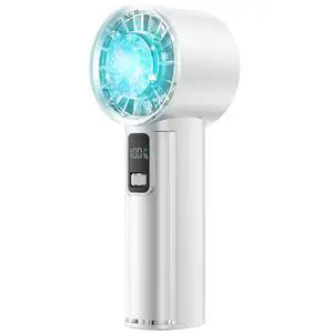 Handheld Fan with Ice Cooler, Mini Portable Fan Rechargeable, 18Hrs Cooling, 0-100 Adjustable Speed, Small Yet Powerful, Personal Hand Fans for Travel, Beach, Outdoor, Makeup, Gifts for Women Handheld Fan with Ice Cooler, Mini Portable Fan Rechargeable, 18Hrs Cooling, 0-100 Adjustable Speed, Small Yet Powerful, Personal Hand Fans for Travel, Beach, Outdoor, Makeup, Gifts for Women