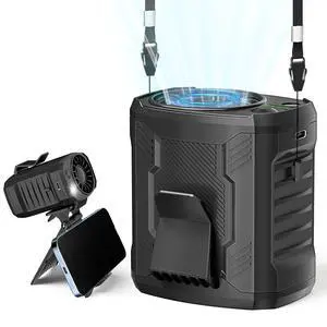 Portable Personal Waist Neck Fan - Airflow Strong, 10000rpm, 4-Speed Rechargeable Battery, Fast Cooling,Hands-Free Clip Belt Fan Indoor, Outdoor, Camping,Work Portable Personal Waist Neck Fan - Airflow Strong, 10000rpm, 4-Speed Rechargeable Battery, Fast Cooling,Hands-Free Clip Belt Fan Indoor, Outdoor, Camping,Work