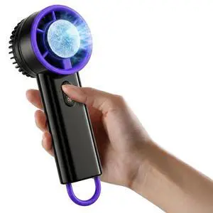 Handheld Fan with Cooling Plate - 3-Speed Adjustable Wind, 199 Speed Portable Fan, Portable and Efficient Cooling Design for Summer Outings, Office, Sports, and Travel Use (Black) Handheld Fan with Cooling Plate - 3-Speed Adjustable Wind, 199 Speed Portable Fan, Portable and Efficient Cooling Design for Summer Outings, Office, Sports, and Travel Use (Black)