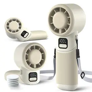 Portable Handheld Turbo Fan, 4000mAh Rechargeable Mini Personal Fan, 5 Speeds, USB-C 90° Adjustable Desk Fan, Aroma Diffuser, Up to 12H Cooling for Travel, Office, Makeup, Beach, Cream Beige Portable Handheld Turbo Fan, 4000mAh Rechargeable Mini Personal Fan, 5 Speeds, USB-C 90° Adjustable Desk Fan, Aroma Diffuser, Up to 12H Cooling for Travel, Office, Makeup, Beach, Cream Beige