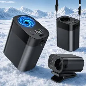 Portable Rechargeable Waist Fan Bladeless, 24H Max Cooling, 100-Speed 20000RPM Turbo Cooling Battery Personal Fan, Hands-Free Shirt/Belt/Neck Fan for Work Outdoor Travel, Black Portable Rechargeable Waist Fan Bladeless, 24H Max Cooling, 100-Speed 20000RPM Turbo Cooling Battery Personal Fan, Hands-Free Shirt/Belt/Neck Fan for Work Outdoor Travel, Black
