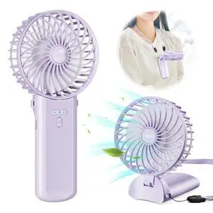 Handheld Fan, Mini Portable Personal Fan with lanyard, 4 Speeds Level 180° Foldable Design for Desk/Travel/Office/Outdoor Handheld Fan, Mini Portable Personal Fan with lanyard, 4 Speeds Level 180° Foldable Design for Desk/Travel/Office/Outdoor