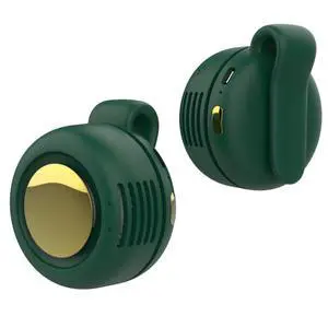 Portable Silent Clip On Bladeless Fan, Rechargeable Wearable Fan - Hands-Free Waist & Neck Cooling, 3 Speeds, 6H Runtime, USB-C Fast Charge (Green) Portable Silent Clip On Bladeless Fan, Rechargeable Wearable Fan - Hands-Free Waist & Neck Cooling, 3 Speeds, 6H Runtime, USB-C Fast Charge (Green)