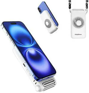 Magnetic Phone Fan 3-in-1 Hands-Free Neck/Waist/Handheld, 80g Lightweight 3 Speeds Portable Fan with Universal Metal Plate, Cooling for Travel Gym Office All Phones Magnetic Phone Fan 3-in-1 Hands-Free Neck/Waist/Handheld, 80g Lightweight 3 Speeds Portable Fan with Universal Metal Plate, Cooling for Travel Gym Office All Phones