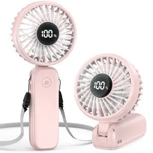 Handheld Fan Foldable, 5000mAh Rechargeable Hand Fans with Powerful Cooling, 4 Speeds, LED Display, Portable Fan for Travel,Concerts,Makeup,Lash,Outdoor Events,Gifts Women Handheld Fan Foldable, 5000mAh Rechargeable Hand Fans with Powerful Cooling, 4 Speeds, LED Display, Portable Fan for Travel,Concerts,Makeup,Lash,Outdoor Events,Gifts Women