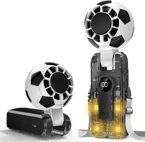 Portable Handheld Turbo Fan with Ice Cooling,5 Speed Battery Rechargeable Foldable,4-Mode LED Lights,Up to 12 Hrs,Small Portable Fan for Travel,Working,Gifts for World Cup Football Fansm,Black Portable Handheld Turbo Fan with Ice Cooling,5 Speed Battery Rechargeable Foldable,4-Mode LED Lights,Up to 12 Hrs,Small Portable Fan for Travel,Working,Gifts for World Cup Football Fansm,Black