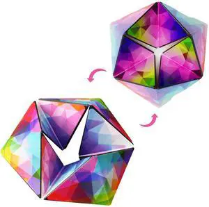 Kaleidocycle Fidget Cube for Kids, Infinity Flips Magic Cube for Adults to Stay Calm and Anxiety Anti Depression Fidget Fidget Toys Tear-Resistant Desk Cool Puzzle Gadget (Ages 3+) Kaleidocycle Fidget Cube for Kids, Infinity Flips Magic Cube for Adults to Stay Calm and Anxiety Anti Depression Fidget Fidget Toys Tear-Resistant Desk Cool Puzzle Gadget (Ages 3+)