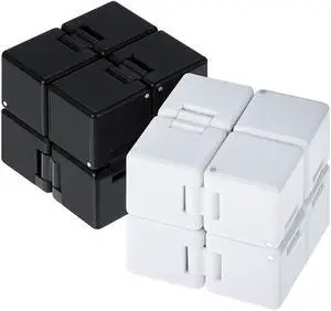 2 Packs Cube Toys Fidget Blocks Mini Cube Desk Toy Stress and Anxiety Relief Durable ADHD Hand Held Toys Black and White for Kids Adults Relieving Sensory 2 Packs Cube Toys Fidget Blocks Mini Cube Desk Toy Stress and Anxiety Relief Durable ADHD Hand Held Toys Black and White for Kids Adults Relieving Sensory
